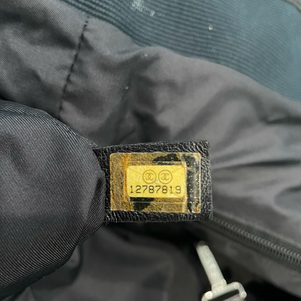 Chanel Vintage Navy Tweed and Cotton Tote Bag - Picture 10 of 10